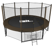 Батут UNIX line Black&Brown 12 ft (outside) Батут UNIX line Black&Brown 12 ft (outside)