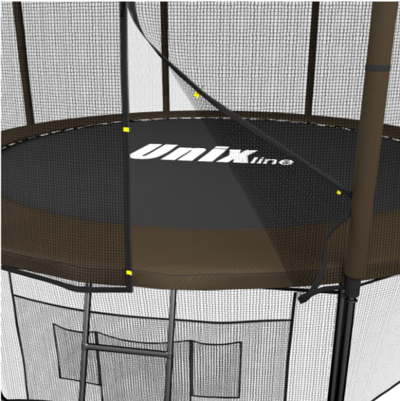 Батут UNIX line Black&Brown 12 ft (outside)