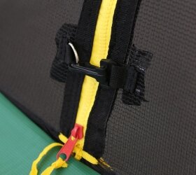 Батут премиум Arland 12FT с внутренней страховочной сеткой и лестницей (Dark green)