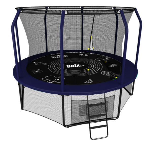 Батут UNIX line SUPREME GAME 8 ft (blue)