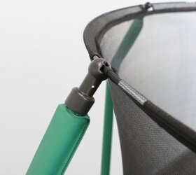 Батут премиум Arland 14FT с внутренней страховочной сеткой и лестницей (Dark green)